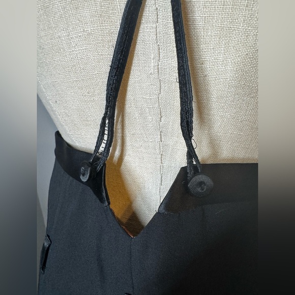 Jean Paul Gaultier Classique Vintage Virgin Wool High Waist Pants W/Harness Sz 8 - Picture 16 of 16